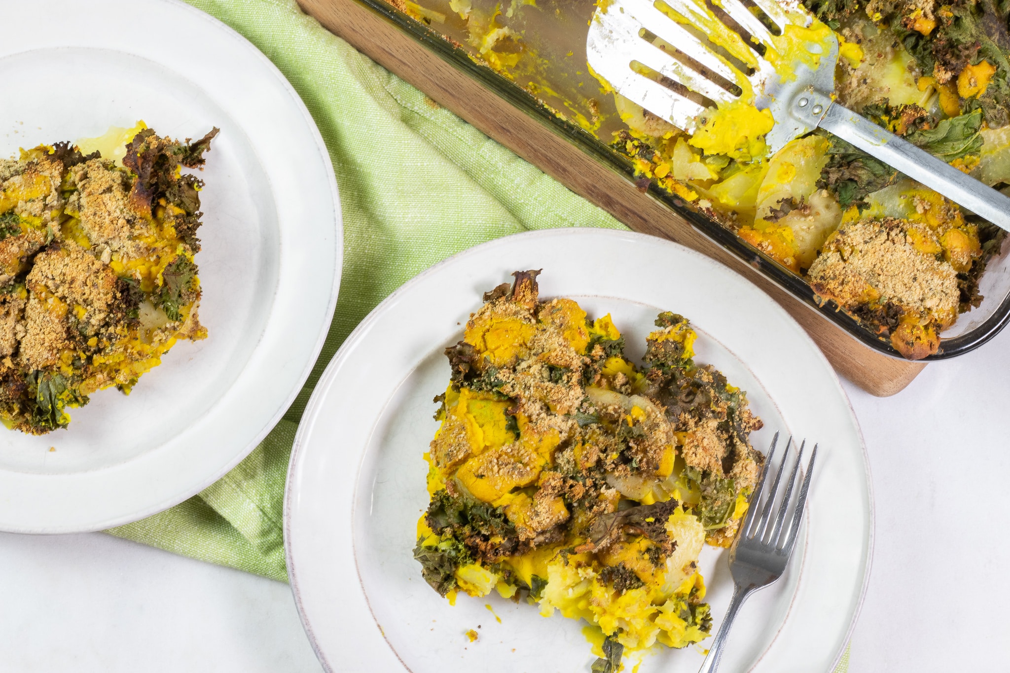 Cheezy Potatoes and Kale Au Gratin - ZardyPlants