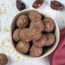 Oil-Free Vegan Fudgy Protein Brownie Bites
