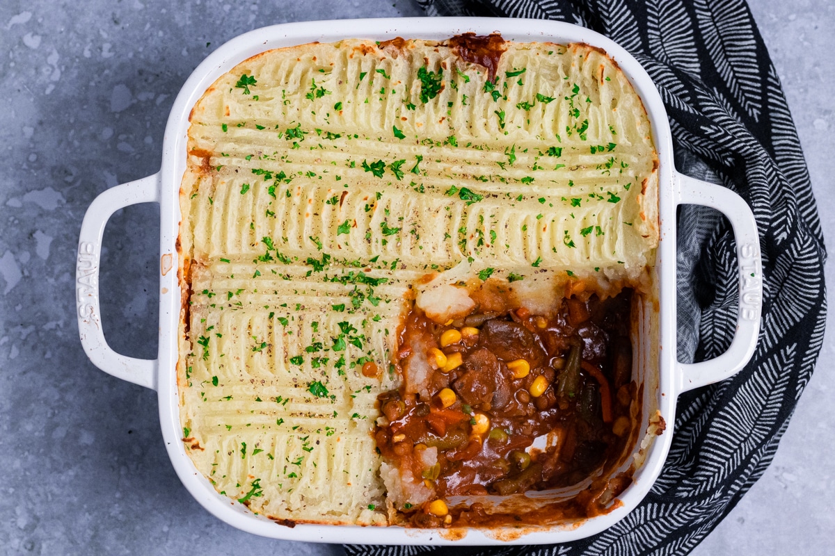 Simple Smoky Shepherd's Pie - Vegan and Oil-free Recipes - ZardyPlants