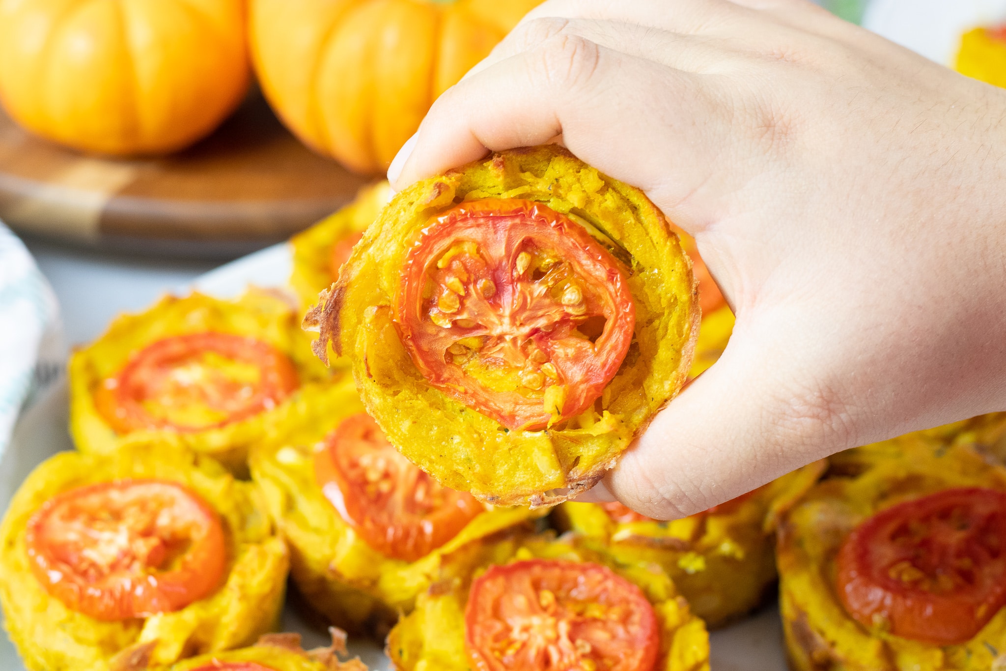 Vegan Winter Squash Frittata Breakfast Cups
