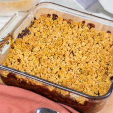 Gluten-Free Holiday Cranberry Chutney Crumble Dessert