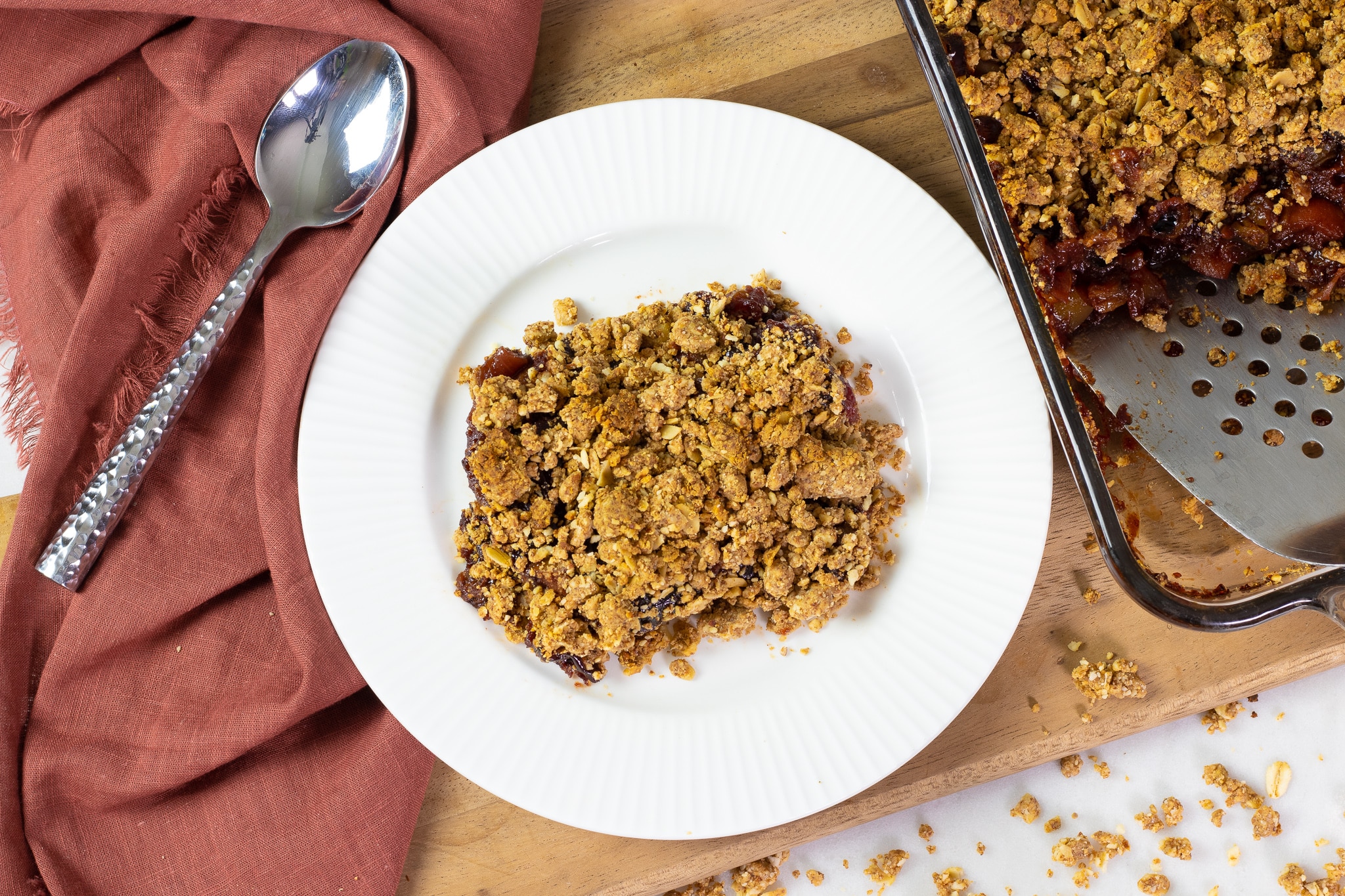 Gluten-Free Holiday Cranberry Chutney Crumble Dessert