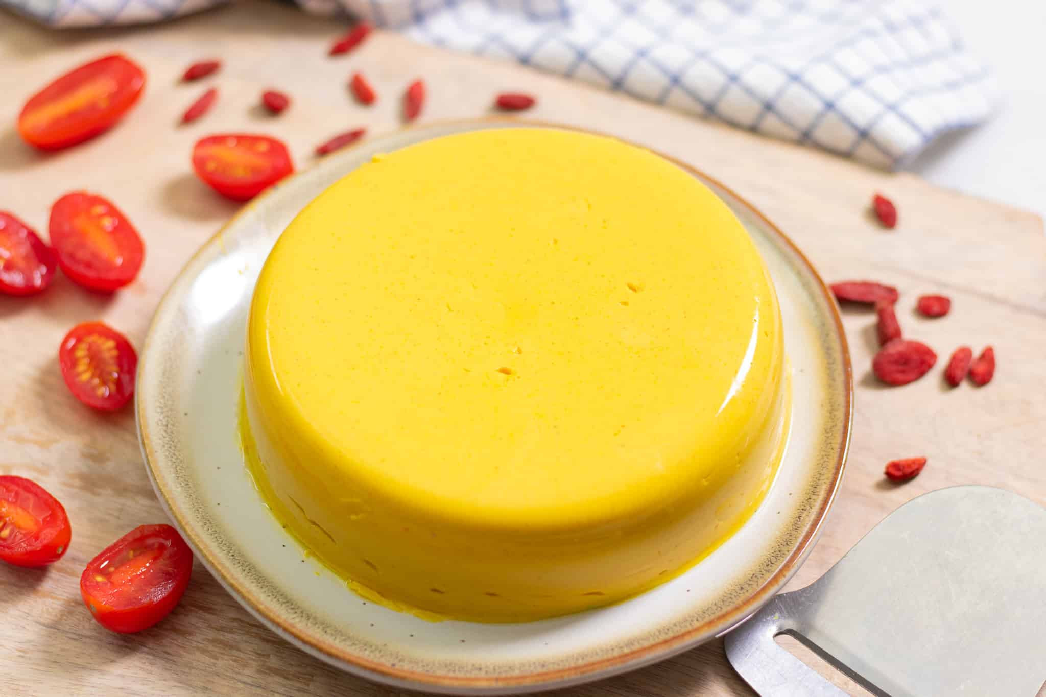 Nutfree Vegan Cheddar Block Cheese that Melts and Shreds!