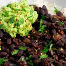Vegan Instant Pot Black Beans and Rice