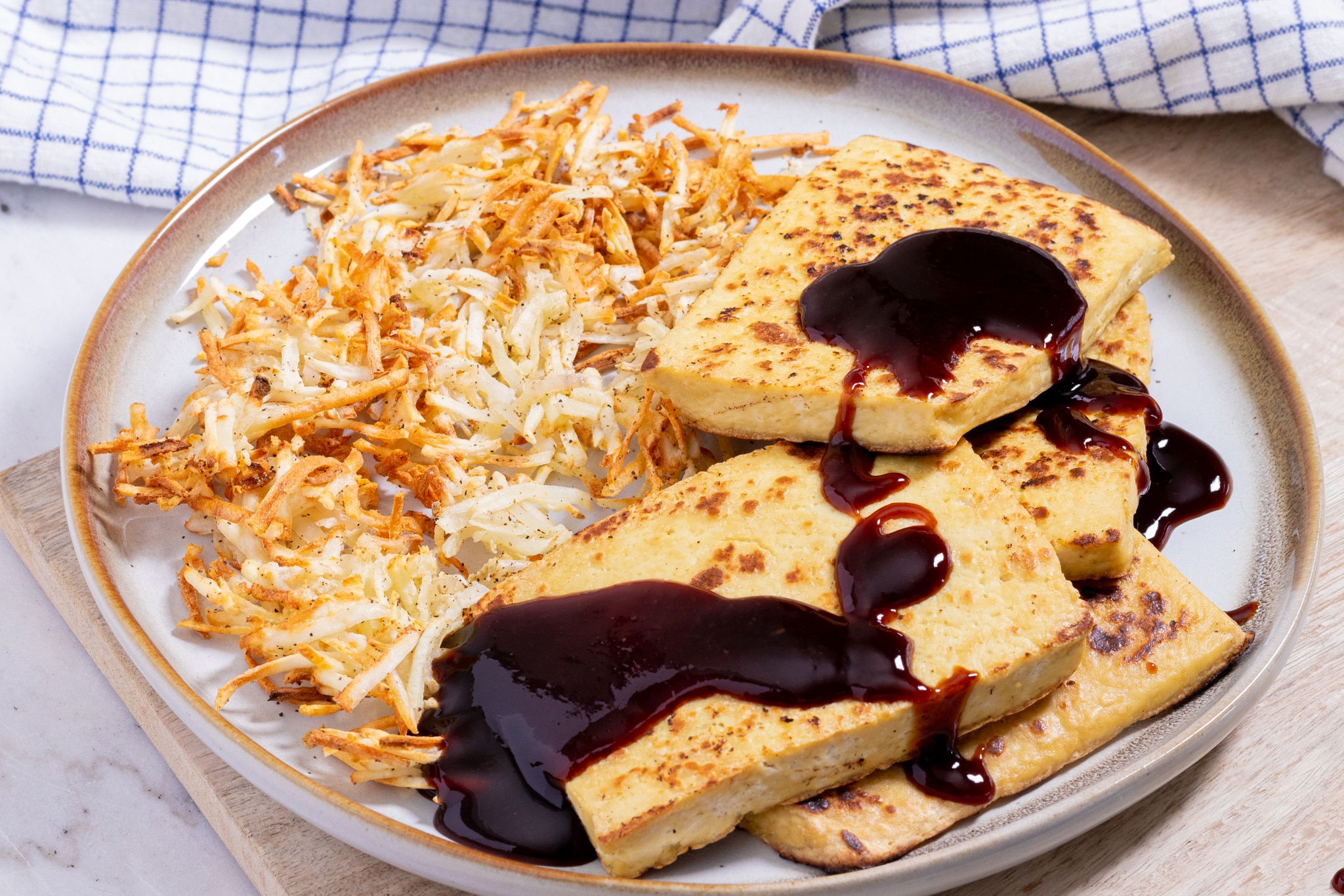 Tofu Steak and Potatoes | Vegan Struggle Meals - ZardyPlants