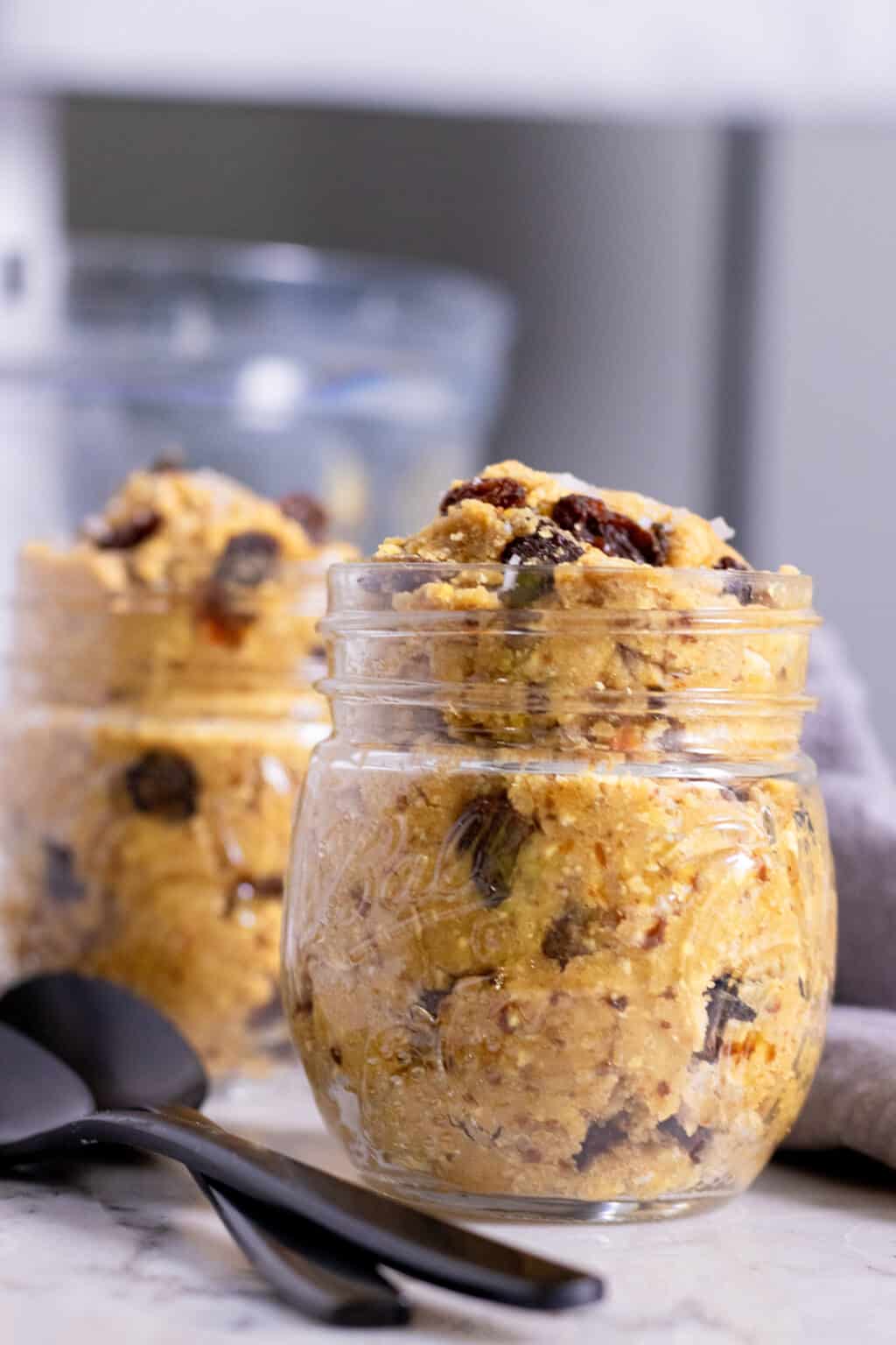 Healthy Oatmeal Raisin Vegan Edible Cookie Dough ZardyPlants