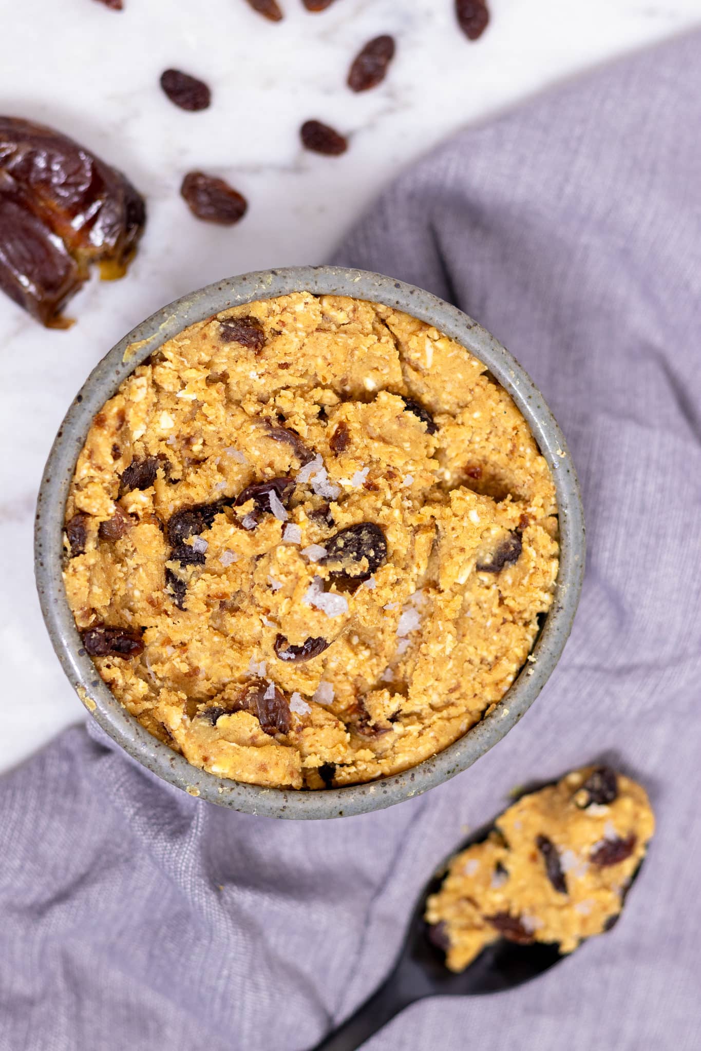 Healthy Oatmeal Raisin Vegan Edible Cookie Dough ZardyPlants