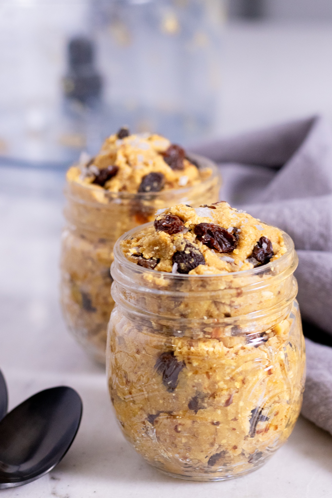 Healthy Oatmeal Raisin Vegan Edible Cookie Dough ZardyPlants