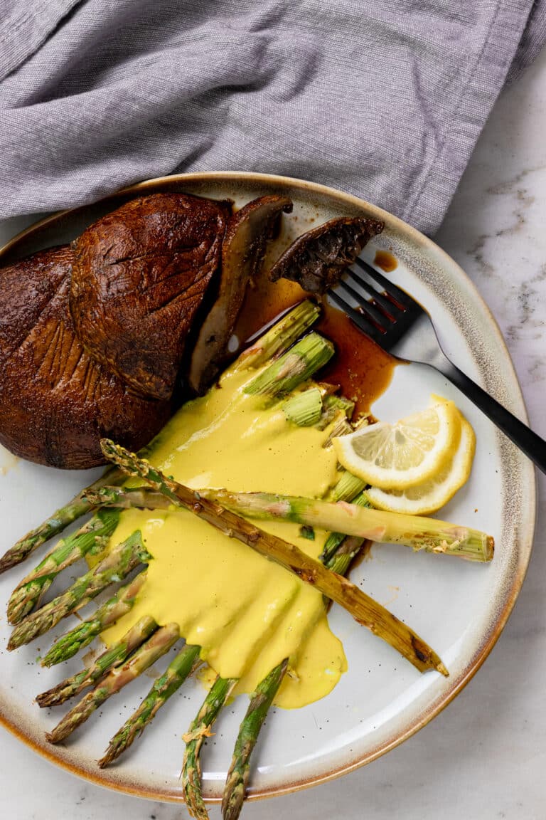 Roasted Asparagus with Vegan Hollandaise ZardyPlants