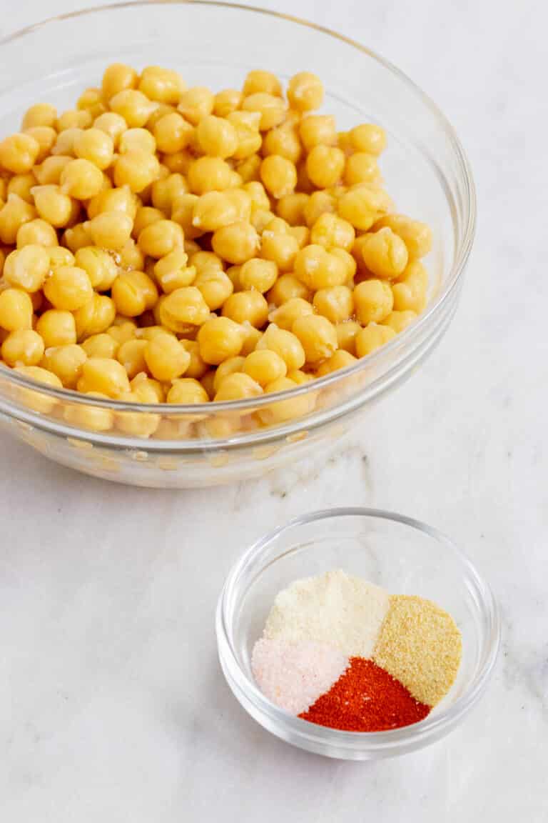 Vegan Cheesy Grits Breakfast Bowl with Crispy Chickpeas ZardyPlants