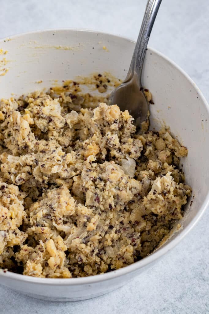 All ingredients mixed in a bowl