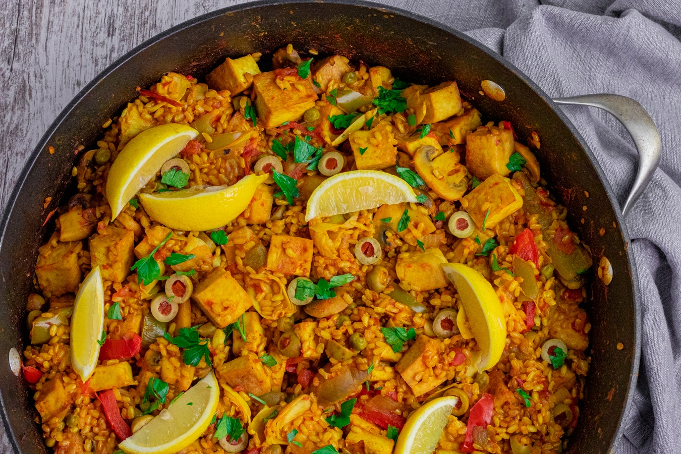 Easy Vegan Spanish Paella Entrees Zardyplants