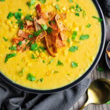 Vegan Instant Pot Corn Chowder Recipe