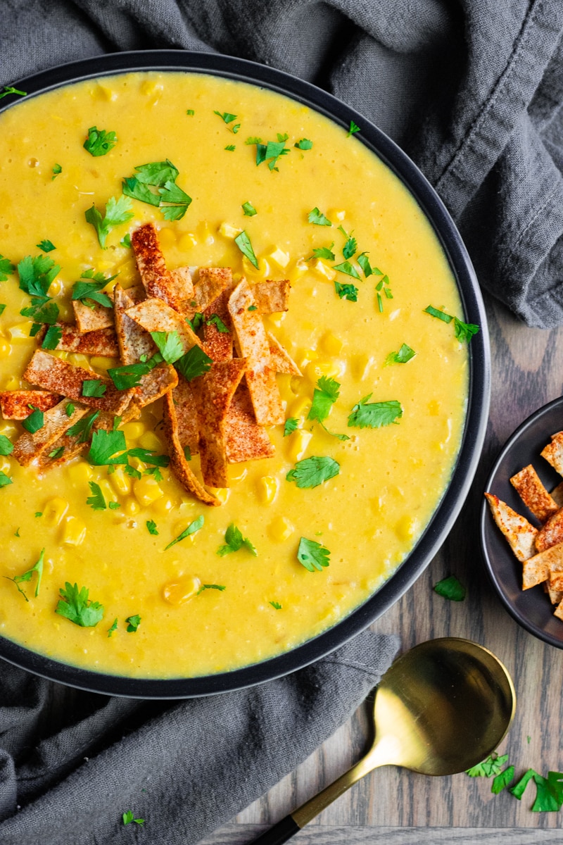 Vegan Instant Pot Corn Chowder Gluten Free ZardyPlants