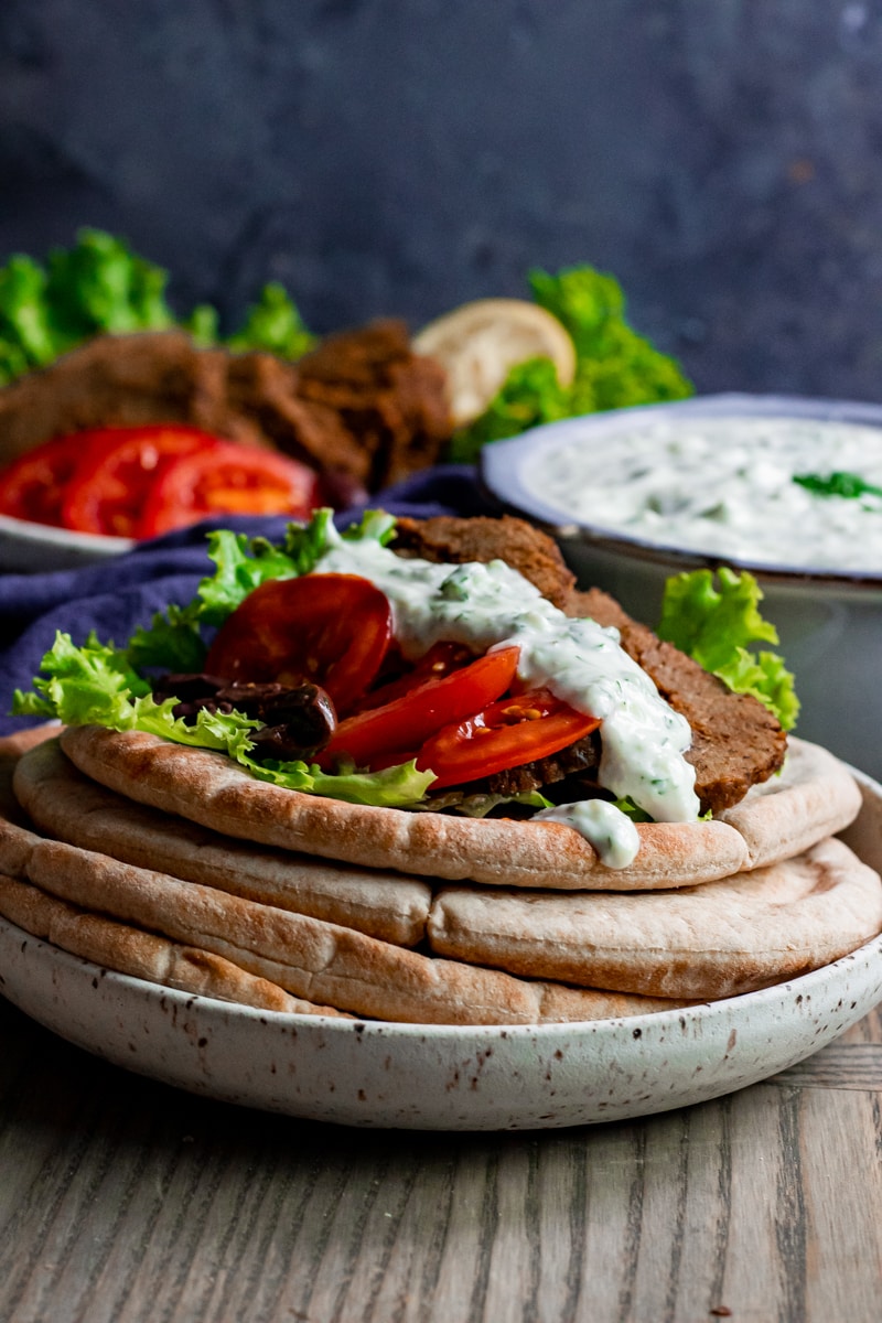 Vegan Seitan Gyros Vegan and Oilfree Recipes ZardyPlants