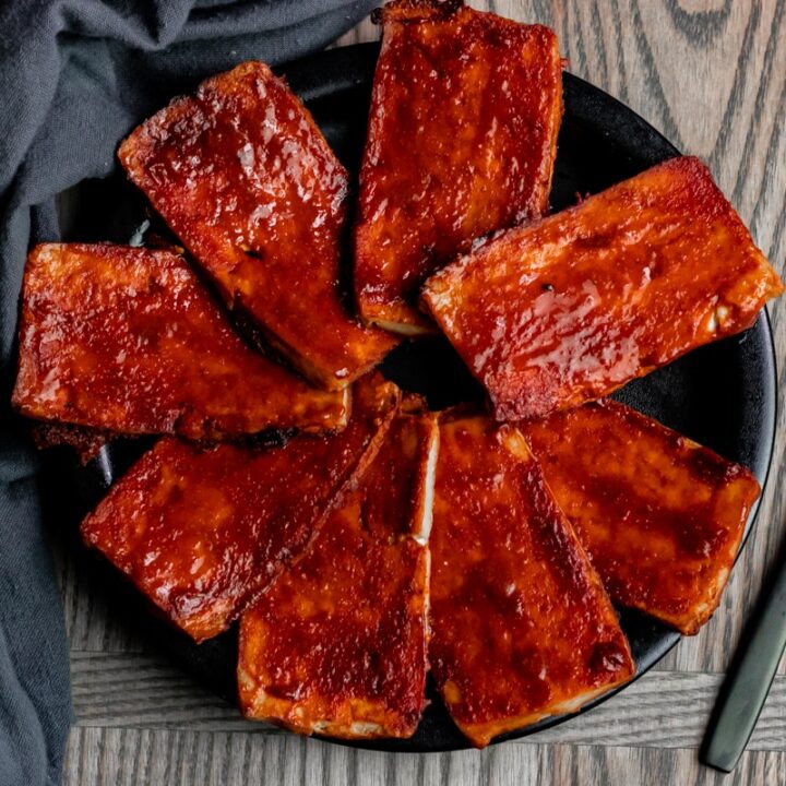 Baked BBQ Tofu - Vegan and Oil-free Recipes - ZardyPlants