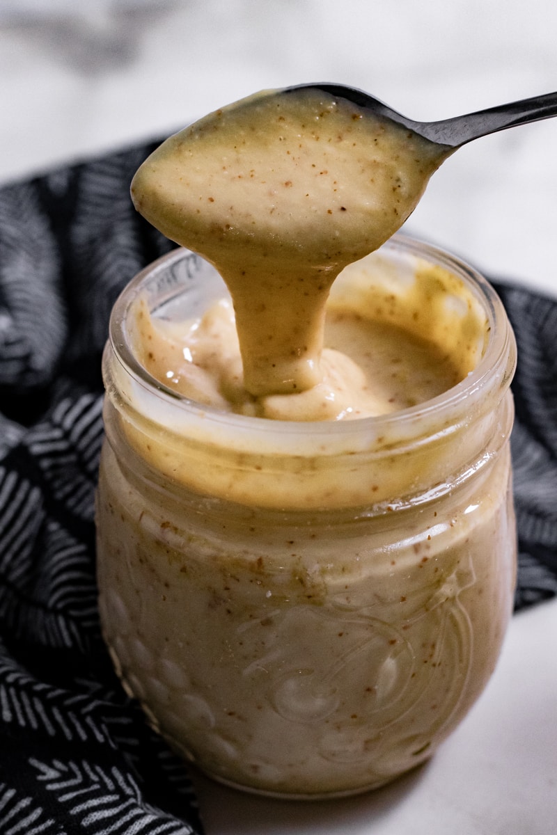 Maple Mustard Tahini Sauce Vegan and Oilfree Recipes ZardyPlants