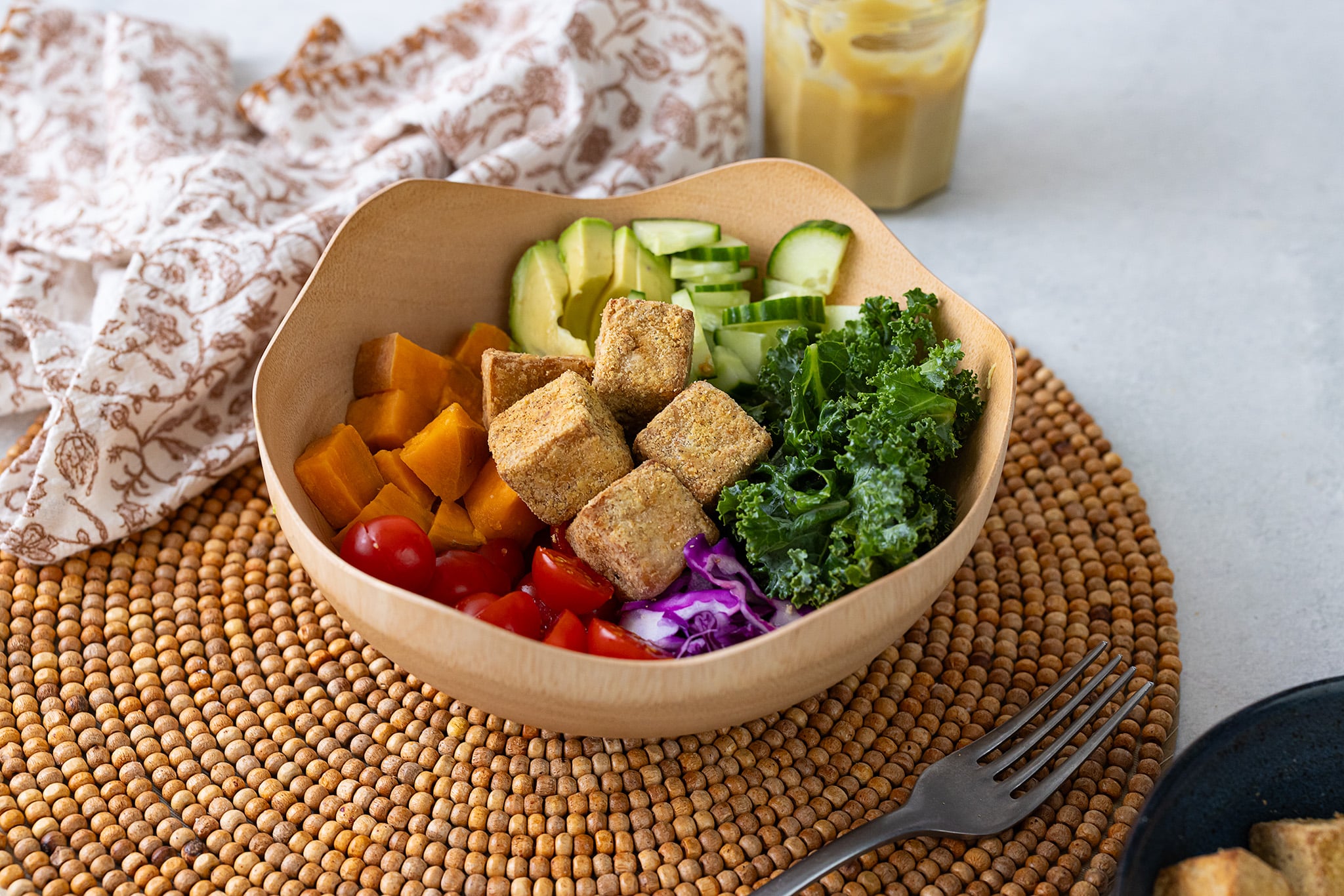 Tofu Buddha Bowl - Vegan and Oil-free Recipes - ZardyPlants