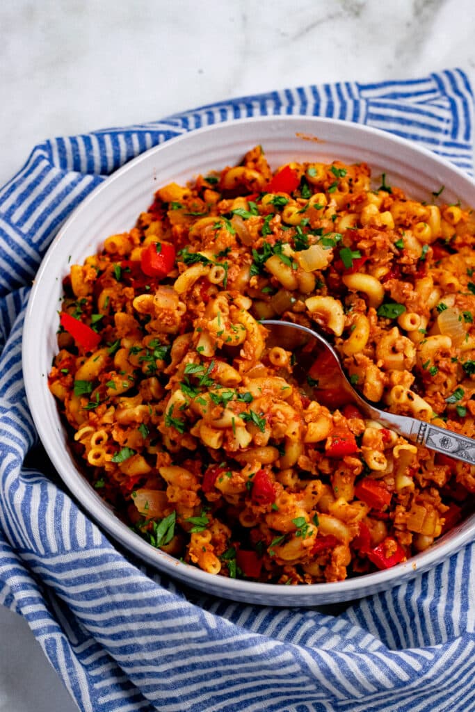 Vegan Goulash (American) - Vegan and Oil-free Recipes - ZardyPlants