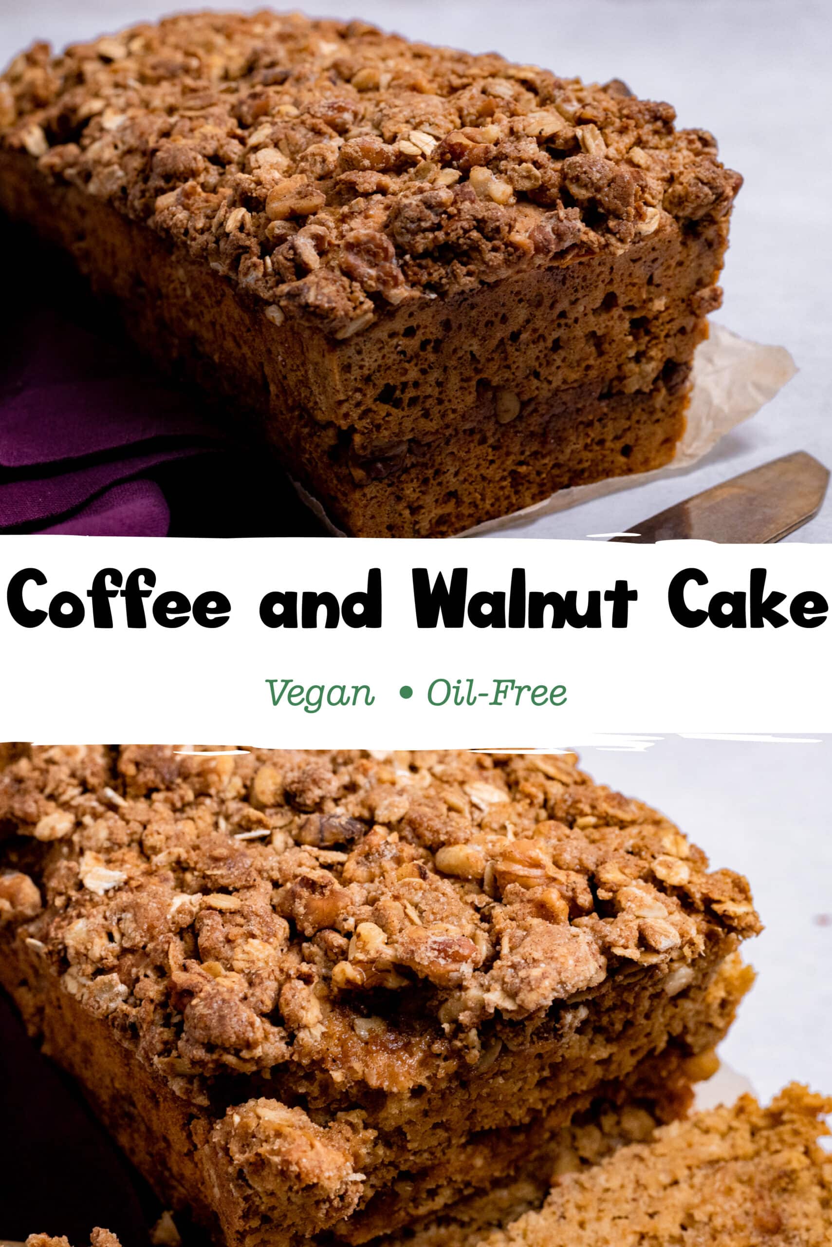 Vegan Coffee and Walnut Cake Vegan and Oilfree Recipes ZardyPlants