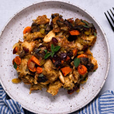 Vegan Challah Stuffing