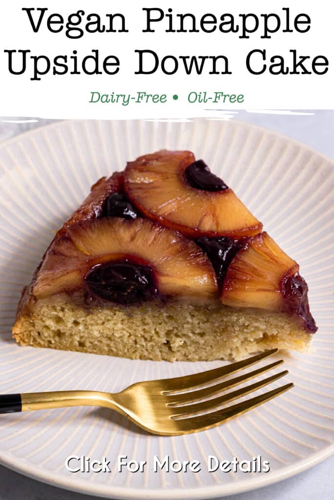 Pinterest image for the upside down cake