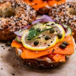 Bagels with vegan lox