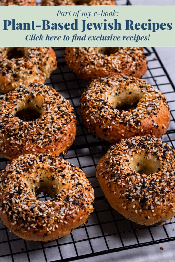 Vegan Bagels on a cooling rack