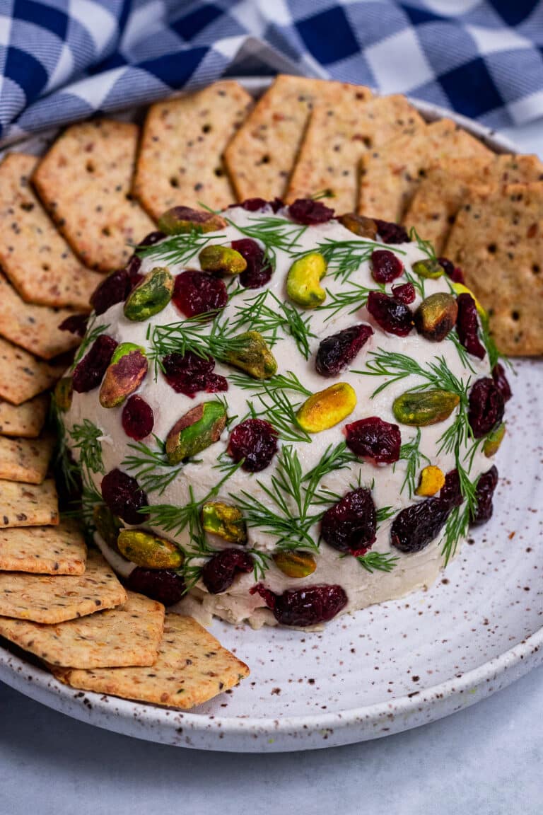 Vegan Cheese Ball (NutFree) Vegan and Oilfree Recipes ZardyPlants