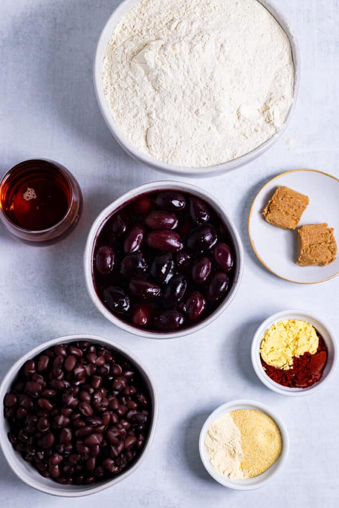 Ingredients for the vegan corned beef base