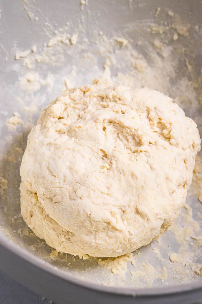 Ball of vegan pierogi dough