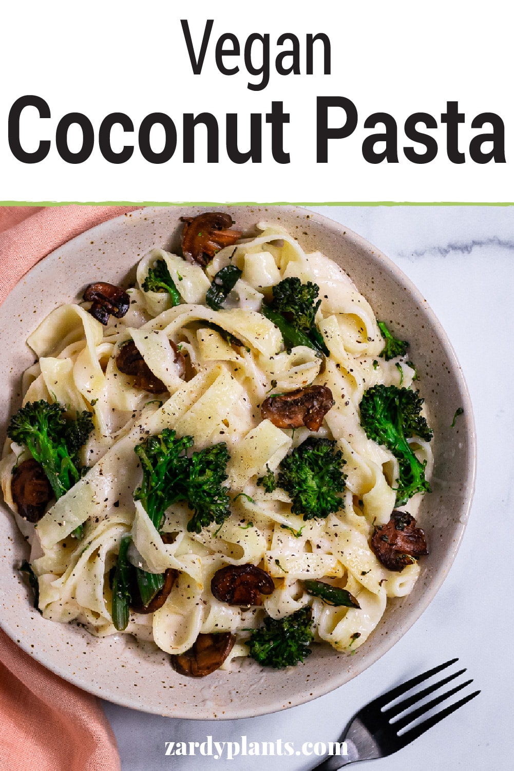 Vegan Savory Coconut Pasta Vegan and Oilfree Recipes ZardyPlants