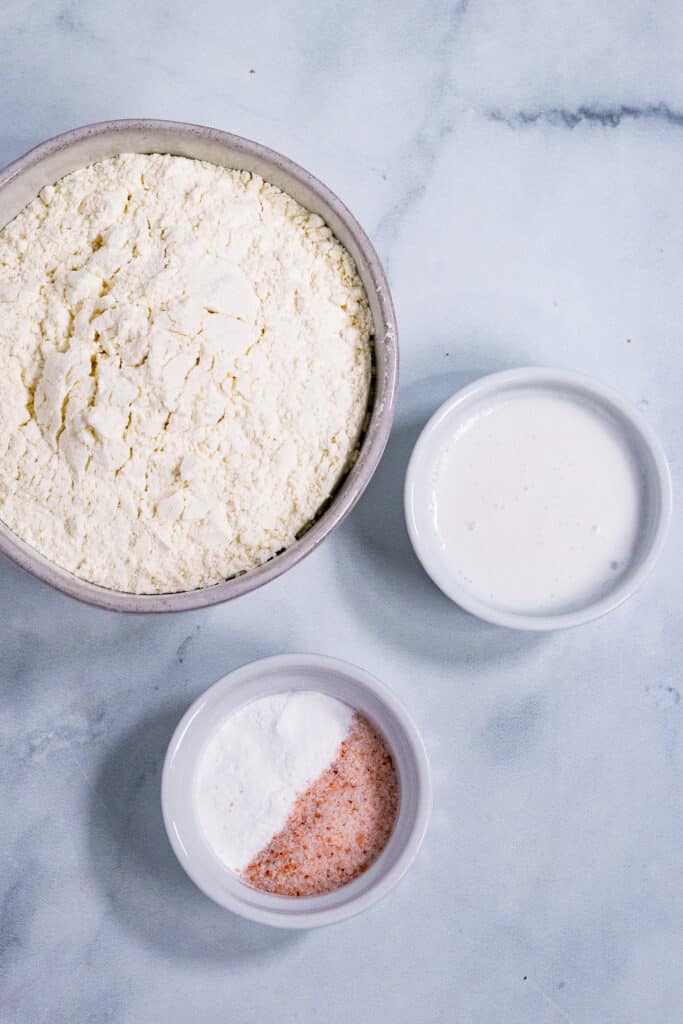 Ingredients for the dumpling dough