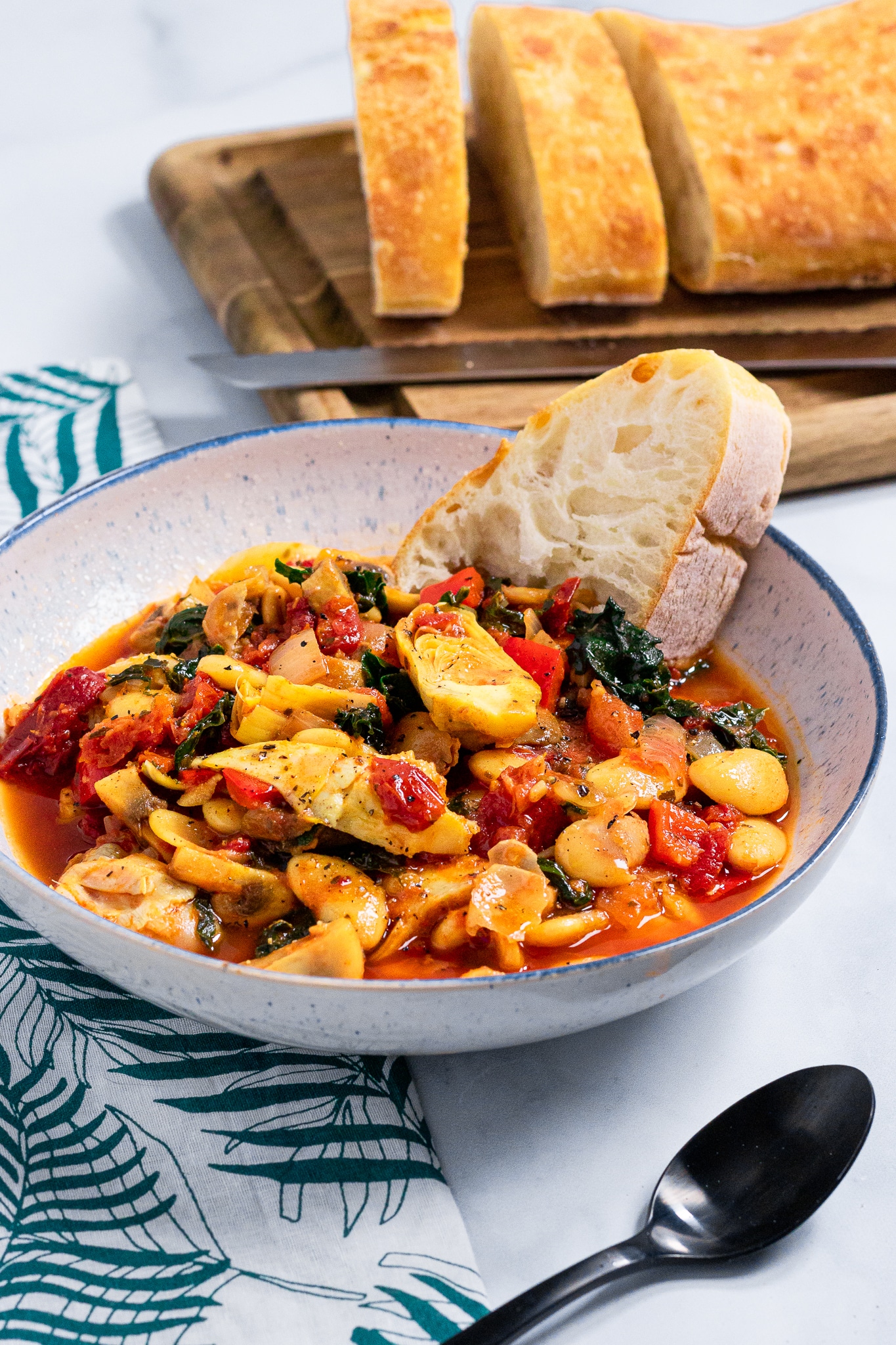 Vegan Tuscan Butter Bean Ragout Entrees ZardyPlants