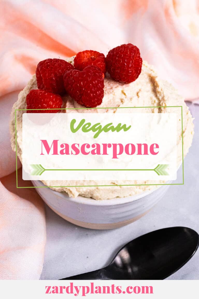 Vegan Mascarpone (NutFree) Ingredients ZardyPlants