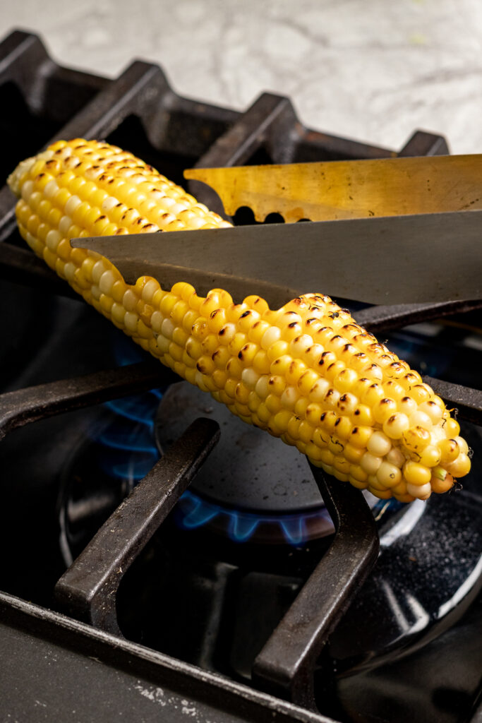 Grilling the corn