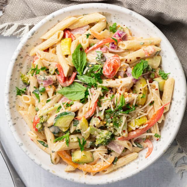 Vegan Pasta Primavera - Vegan and Oil-free Recipes ZardyPlants