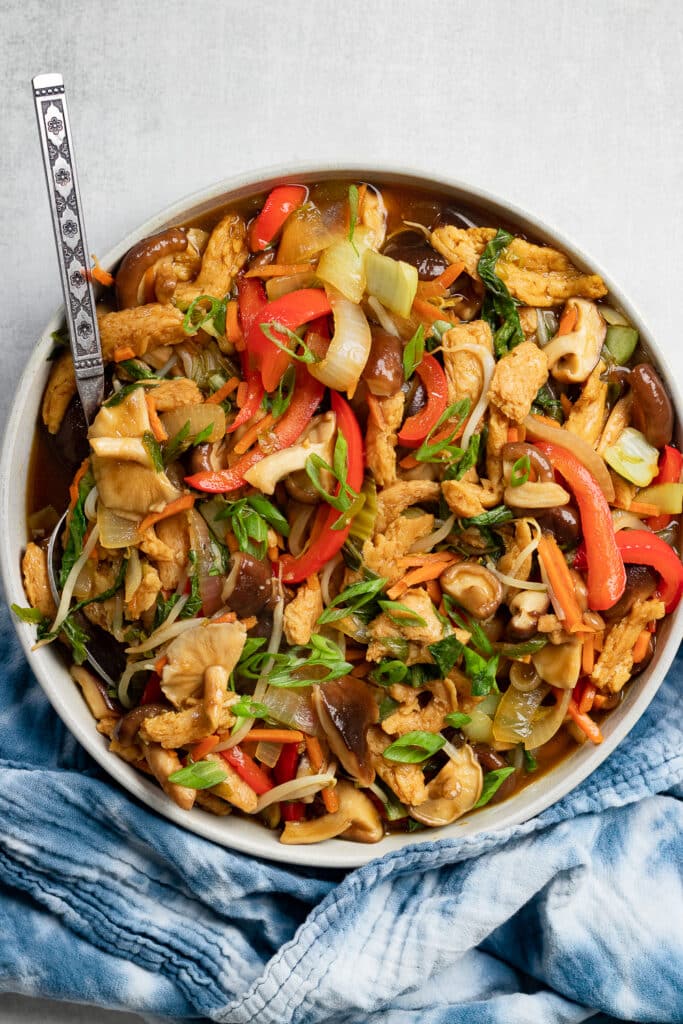 Chop Suey Vegan Recipe with Bok Choy - Keeping the Peas