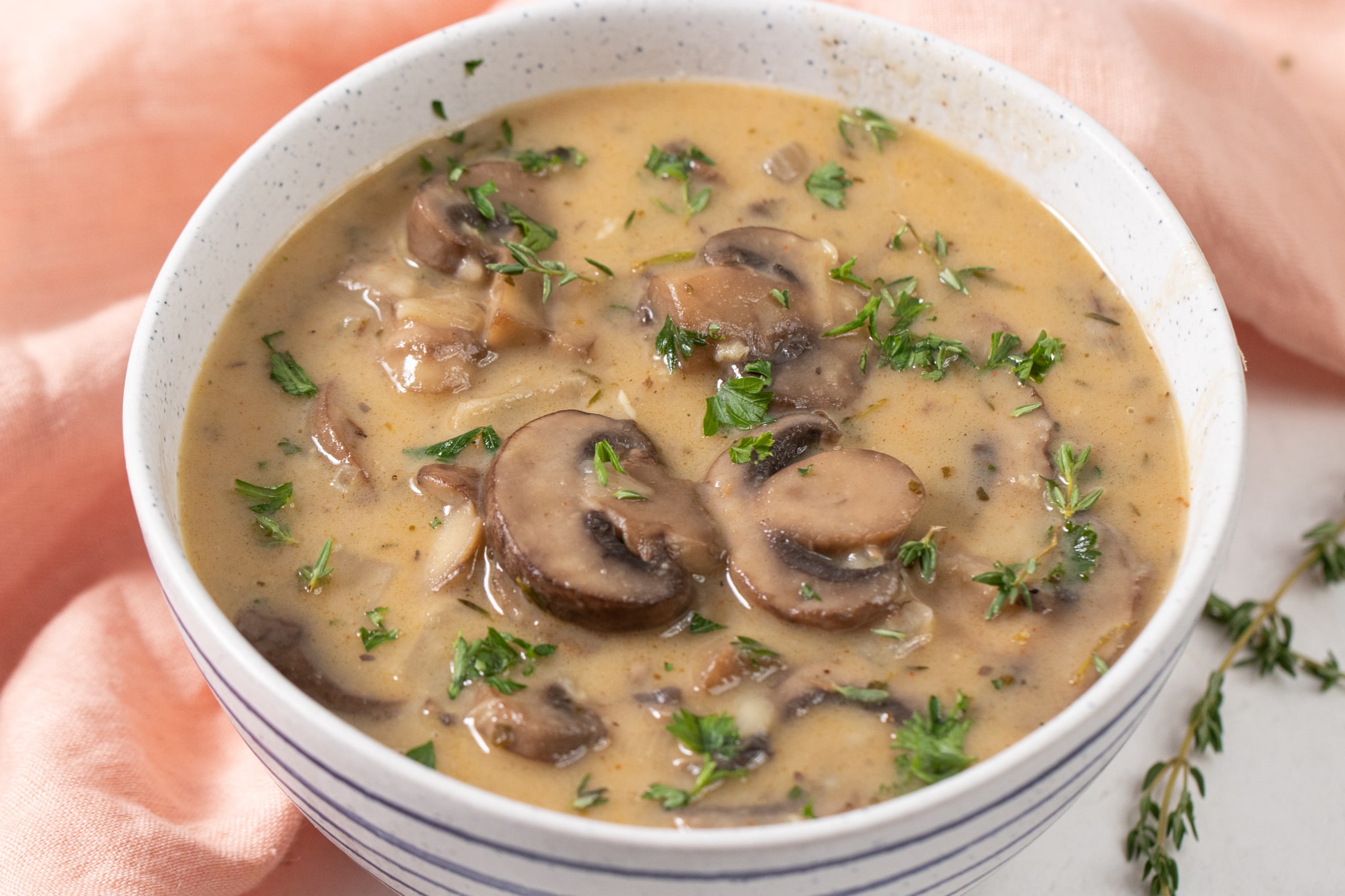 Vegan Cream of Mushroom Soup - ZardyPlants