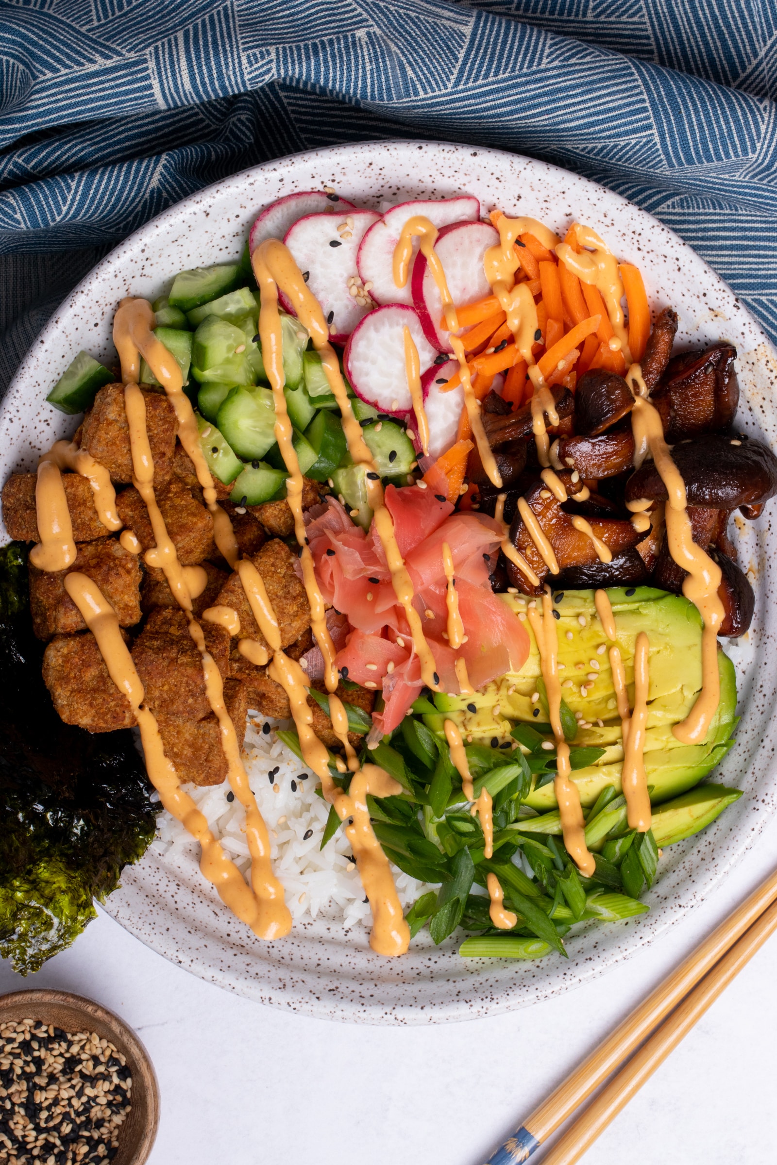 Vegan Sushi Bowl Meal Prep {High Protein} - That Vegan Babe