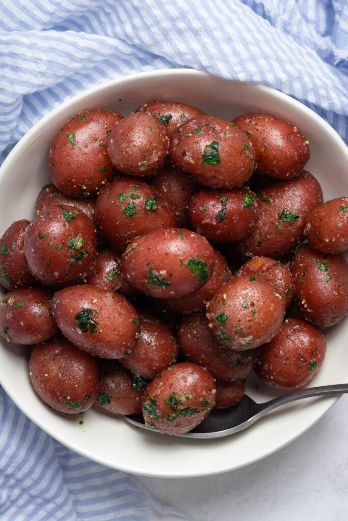 boiled red potatoes