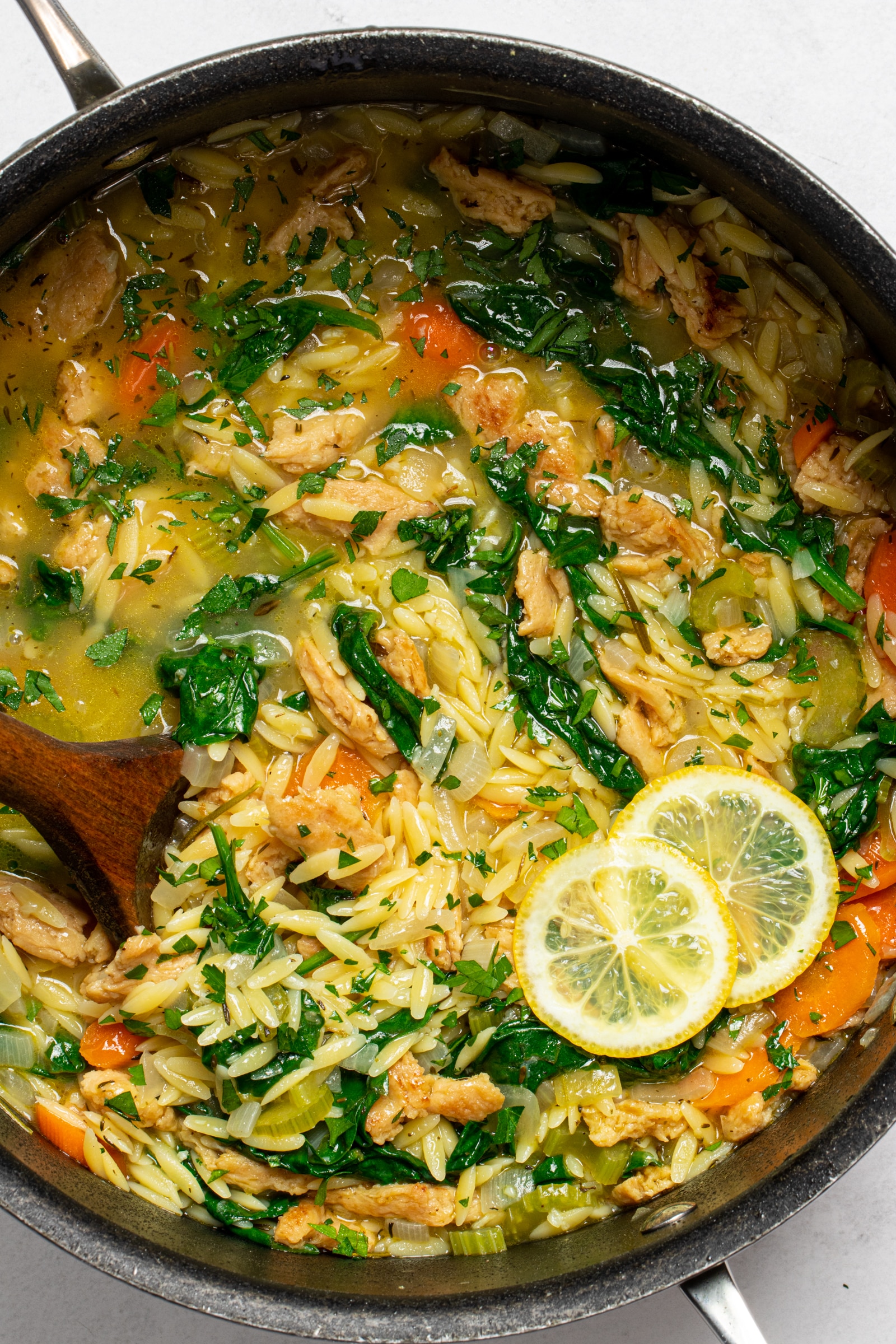 Vegan Orzo Soup - Vegan and Oil-free Recipes - ZardyPlants