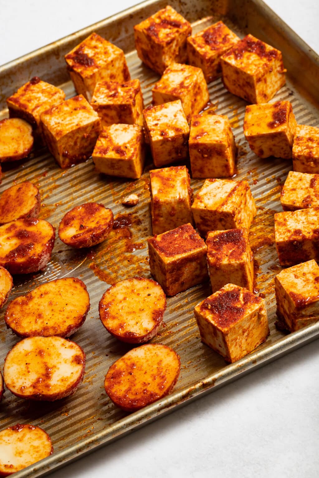 Sheet Pan BBQ Tofu Meal - ZardyPlants
