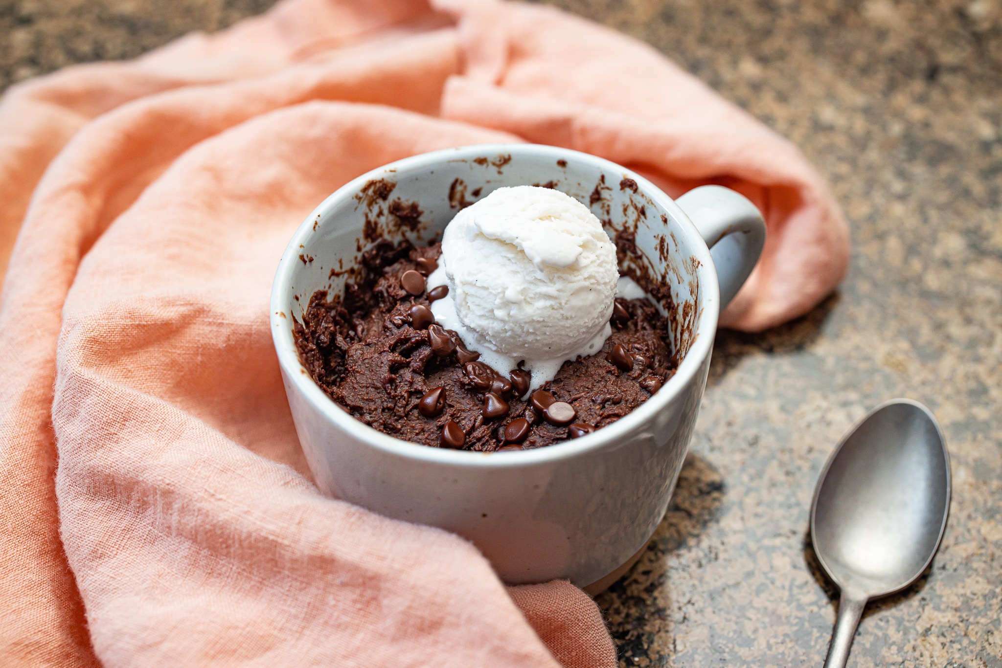 Chocolate Oat Mug Cake (Vegan + GF) - ZardyPlants