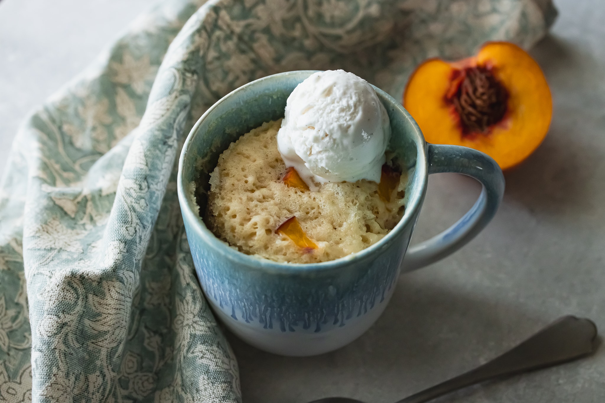 Peach Mug Cake - ZardyPlants