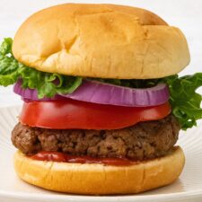 The Best High Protein Vegan Seitan Burger (Grillable)